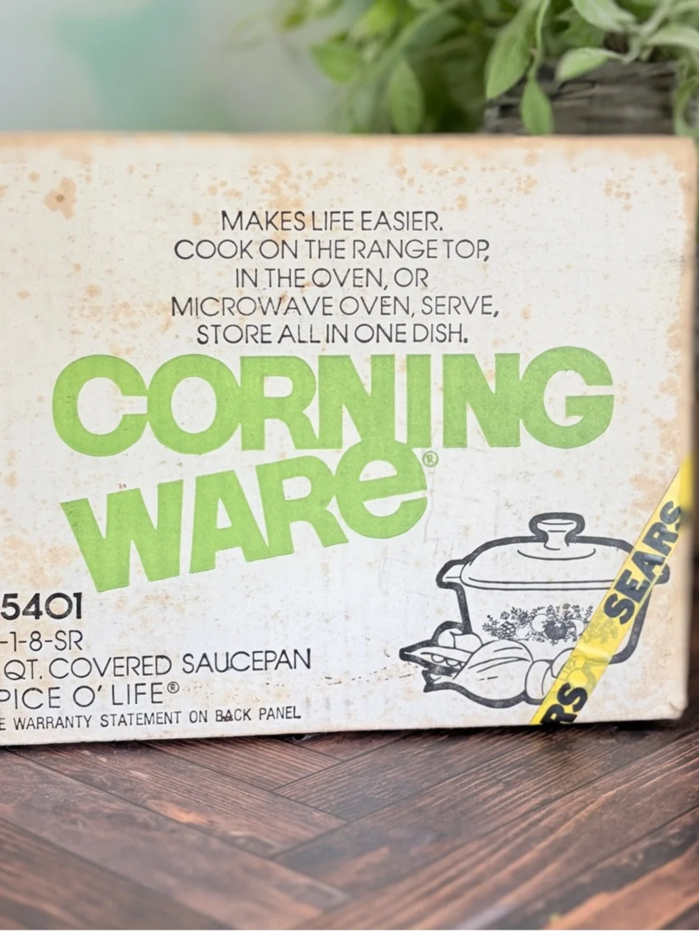 Vintage CorningWare “Spice of Life” A-1-8-SR Casserole Dish – Factory Sealed NIB